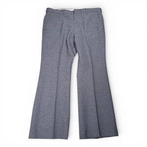 Vintage Levis Pants Mens 36x29 Gray Panatela Flared Disco Slacks Talon Zip 70s